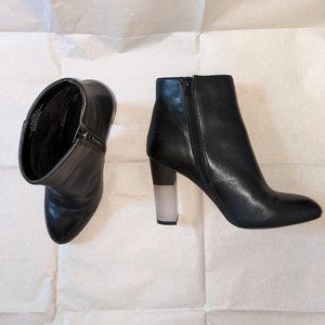 Black Short Boots / Booties CHIC Lucite Heels